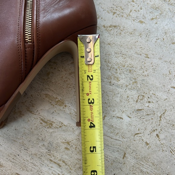 GIANNI BINI brown leather ankle boots women’s size 8 - 4.5 inch heel - Picture 15 of 15